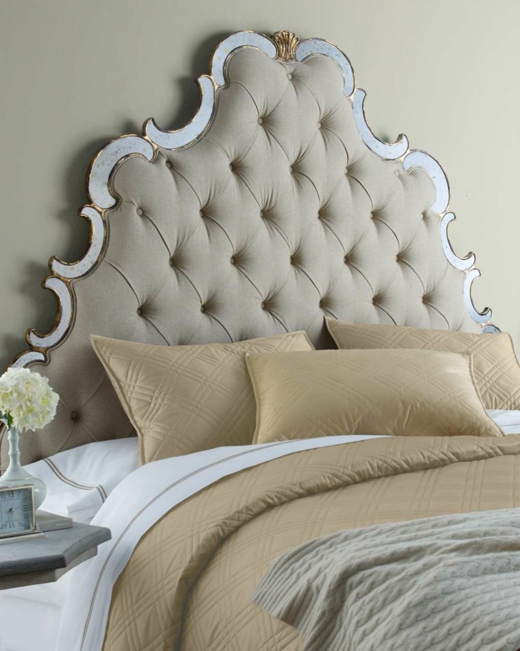 color crema ropa cama cabecero original ideas