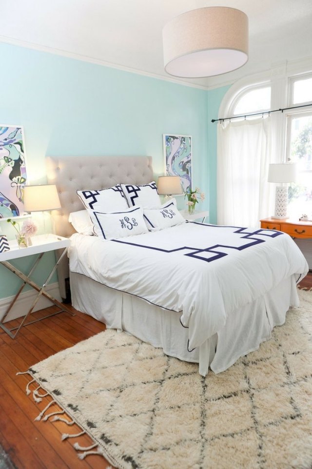 colores pastel dormitorio chica pared