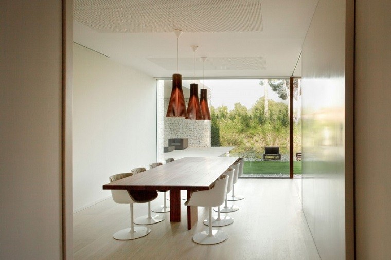 comedor vistas exterior jardin mesa