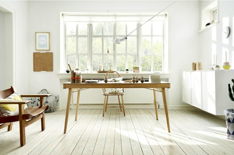 diseno minimalista comedor estilo escandinavo suelo madera ideas