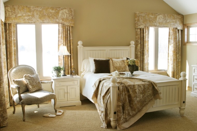 cama silla mesita noche madera blanca ideas