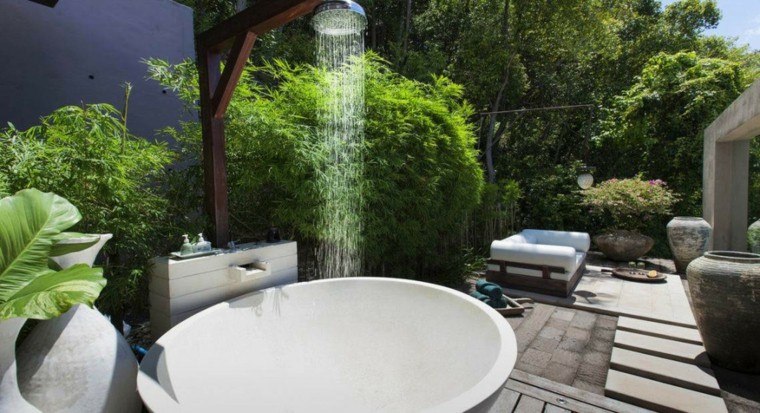 duchas jardin bañera moderna redonda
