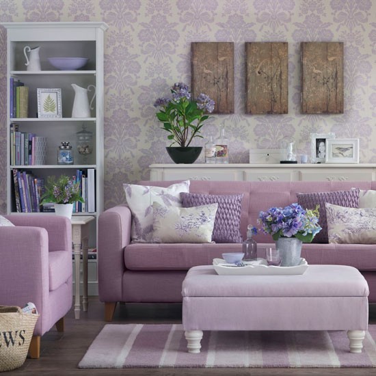 entretenimiento color rosa muebles papel pared cojines femenino ideas