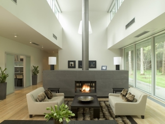 entretenimiento estilo clasico salon chimenea muebles beige ideas