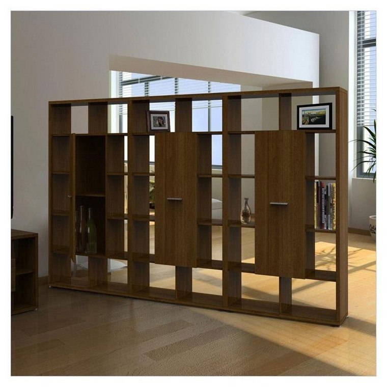 espacio extraordinario muebles separadores estanterias ideas