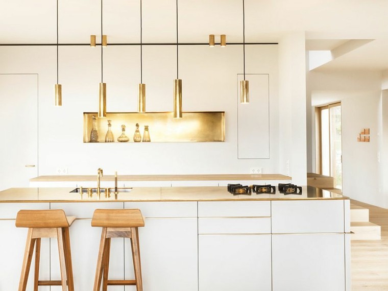 estilo minimalista cocina estilo escandinavo isla ideas
