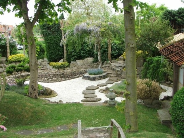 estilo zen jardín japones decoración