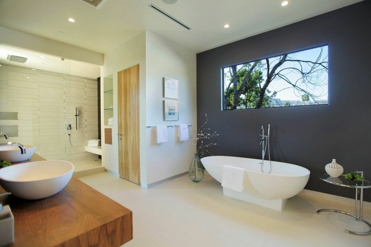 estupendo baño estilo moderno bañera