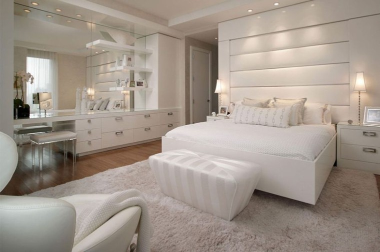 fantasia blanco dormitorio comodo iluminacion LED moderno