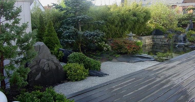 jardin diseño estilo zen grava