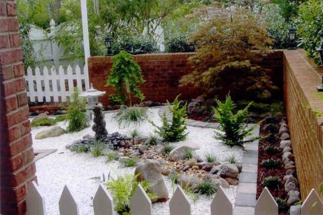 jardin estilo zen patio trasero