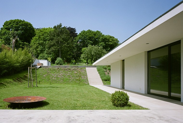 jardines y terrazas estilo minimalista plato decorativo cesped ideas