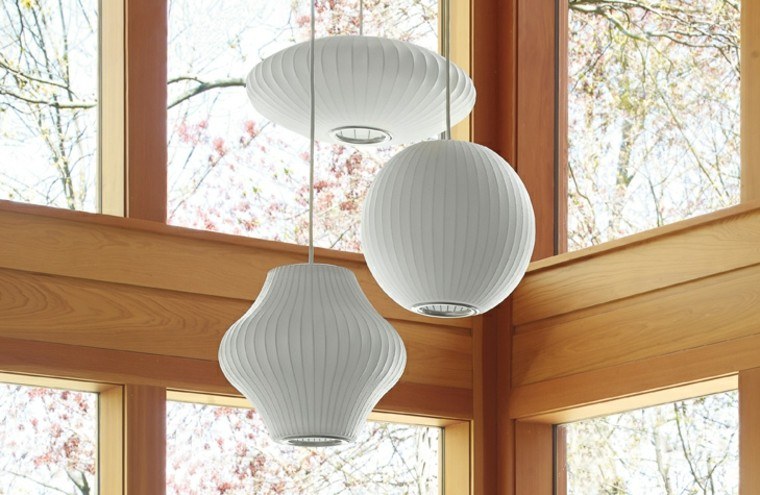 lámparas de techo ideas modernas color blanco bonitas