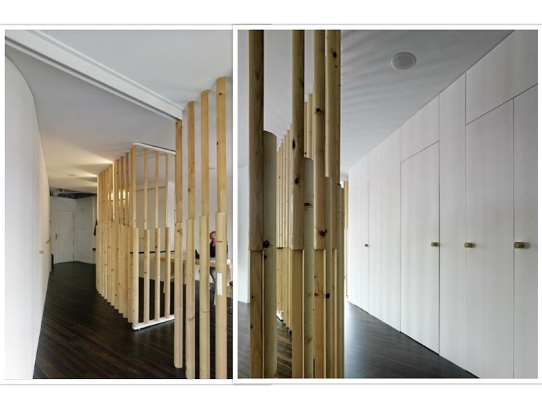 luces led estudio madera listones
