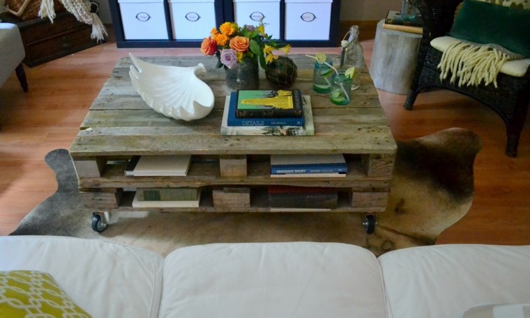 mesa decorativa palets madera