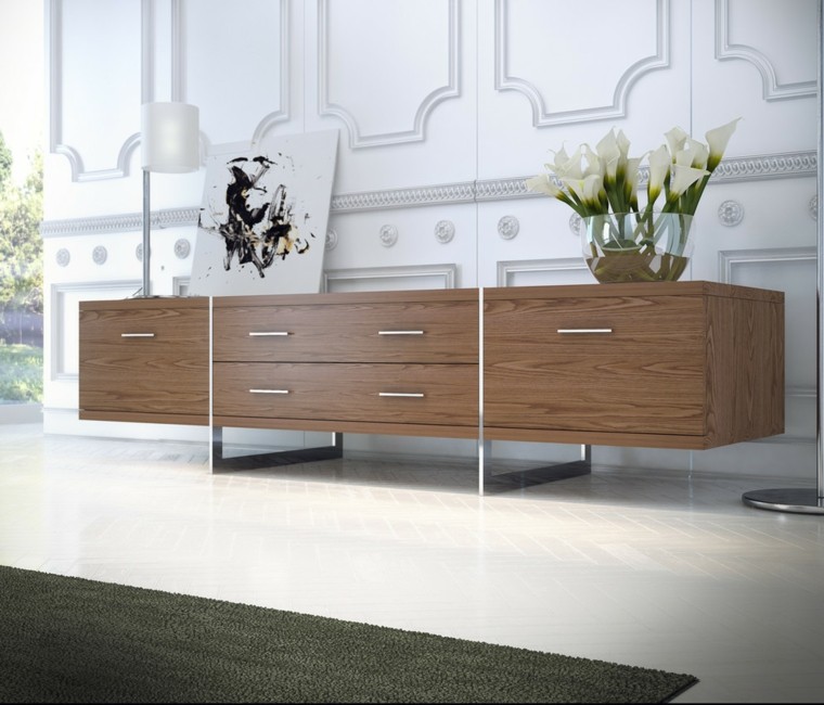 muebles salon laminados madera