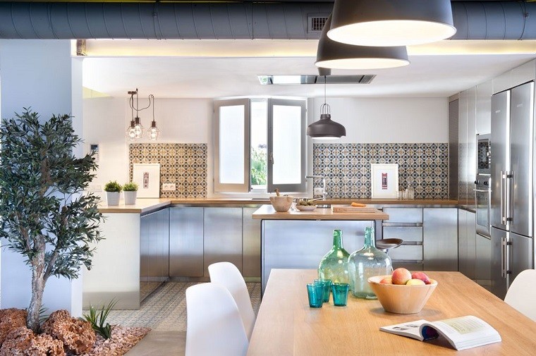 muebles comedor azulejos rústicos cocina