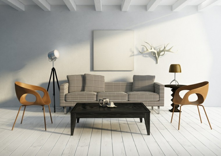 muebles modernos diseño salon cuernos