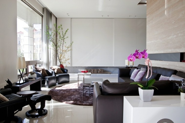 muebles salon piel bonitos 