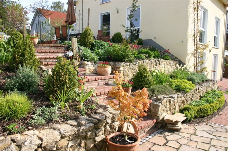 muro casa macetas jardin terrazas diy