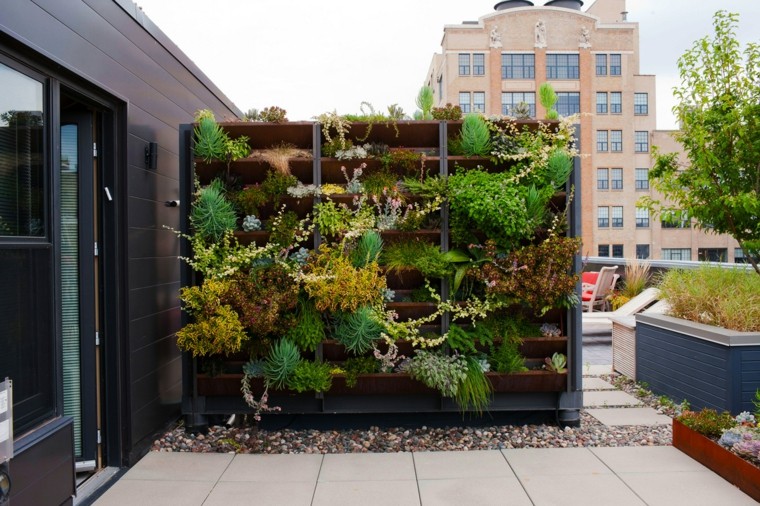 pared vegetal vertical casa muro