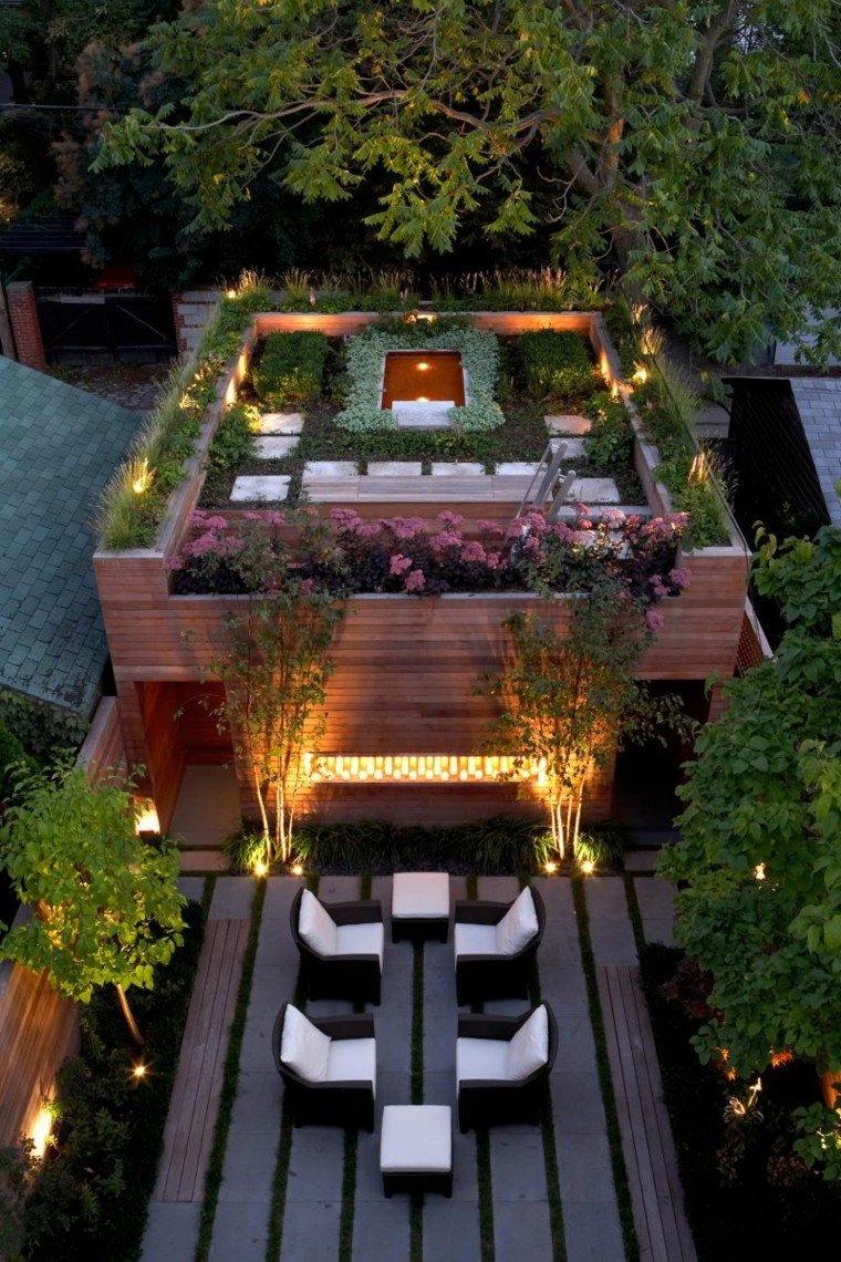 patio luces moderno diseño exclusivo blanco