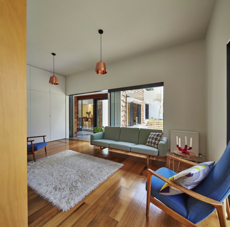 sala estar muebles azul sillon