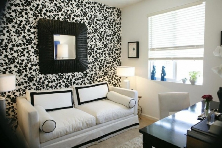 Decorar salas de estar en blanco y negro, ¿se atreve?