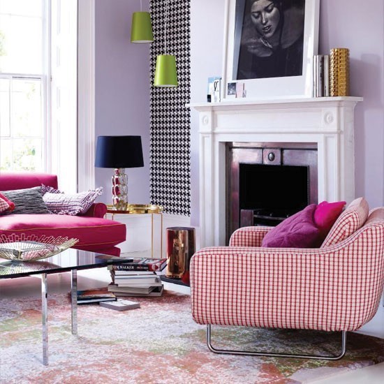 salon moderno chimenea combinacion varios colores ideas