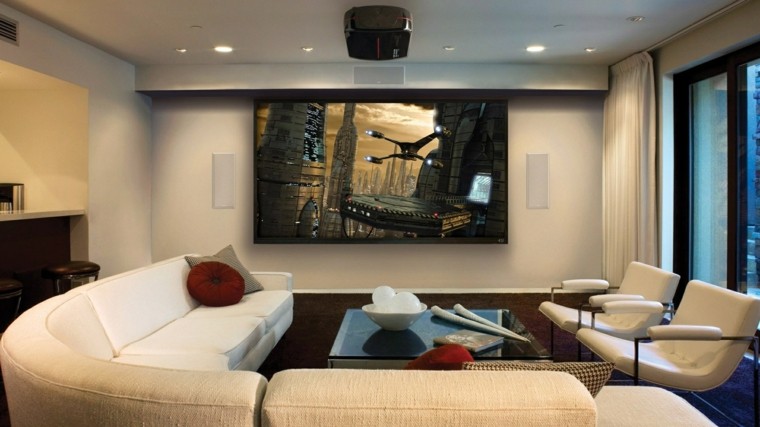 salon moderno cuadro espacial naves
