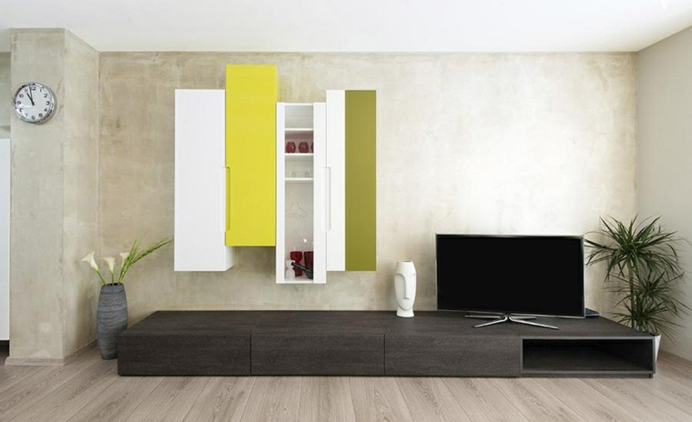 seccion salon amarillo blanco verde