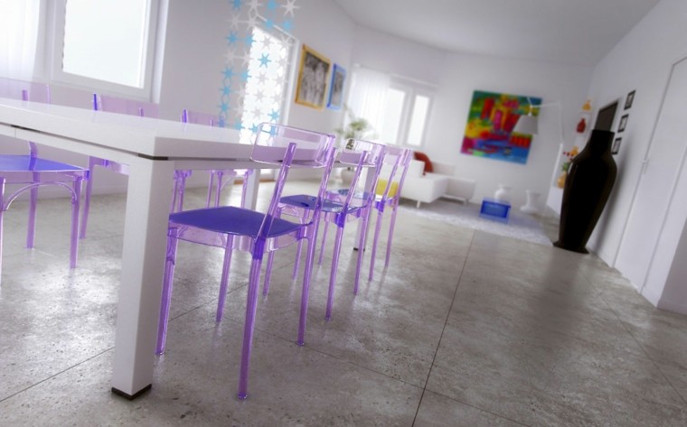 sillas baratas de plástico color lila sillas plastico lila transparentes baratas ideas