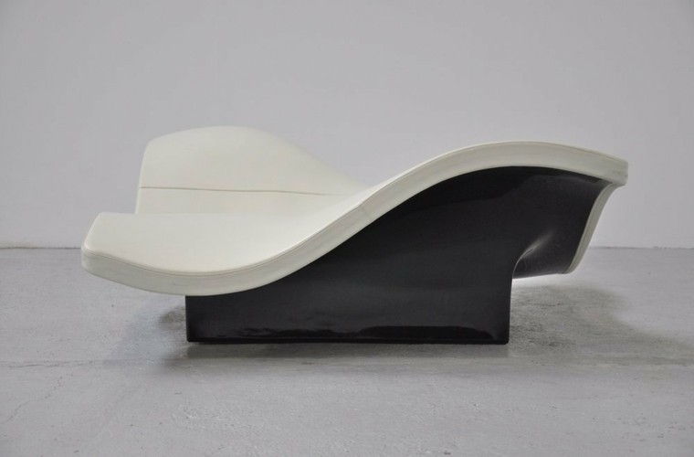 sillon sofa negro blanco moderno