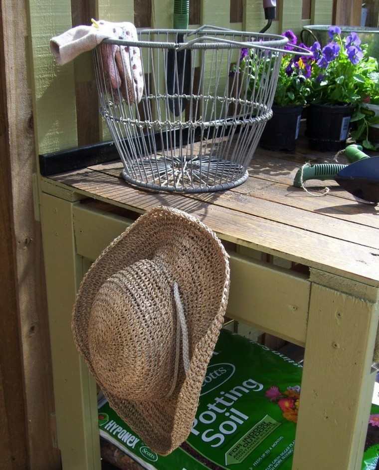 sombrero ideas pales mesa patio jardin