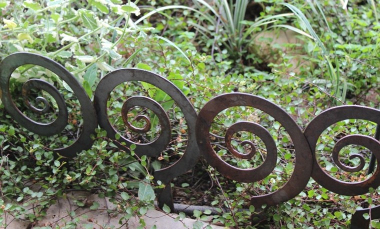valla metal formas caracoles deco