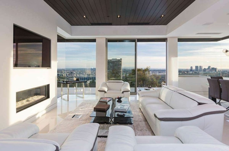 vista muebles blancos alfombra muebles