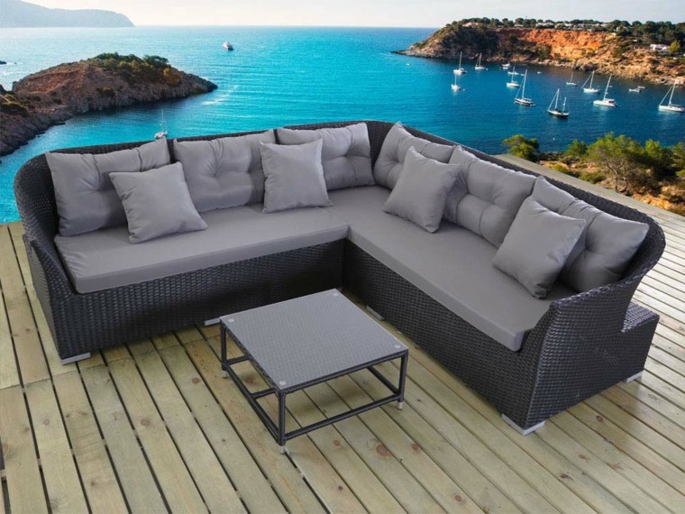 Mimbre y rattan para los muebles de jardín - 100 ideas