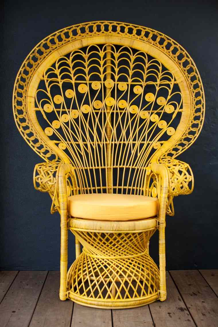 color amarillo vibrantes silla pavo ideas