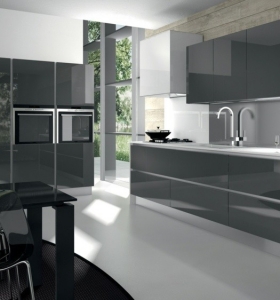 Color gris para ideas en la decoración de cocinas.