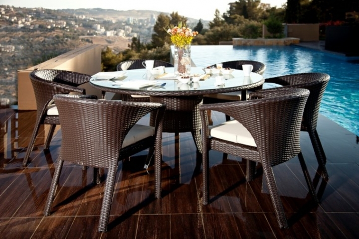 Mimbre y rattan para los muebles de jardín - 100 ideas