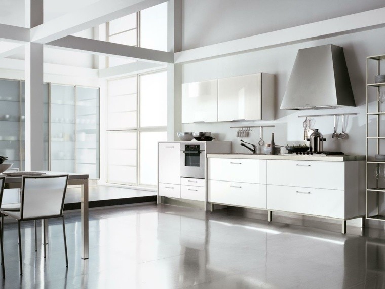 decoración interiores cocinas amplias luminosas ideas
