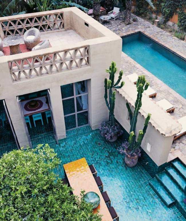diseño de piscinas obra terraza