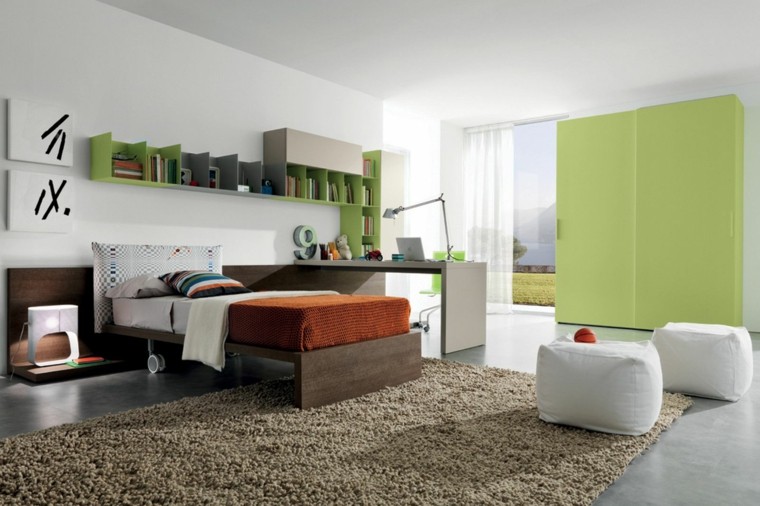 diseño dormitorio juvenil moderno