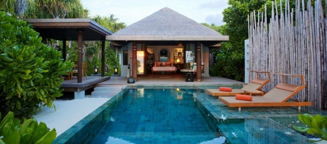 diseño estilo exotico jardin piscina