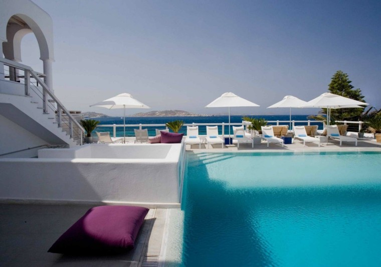 diseño jardin piscina estilo marroqui