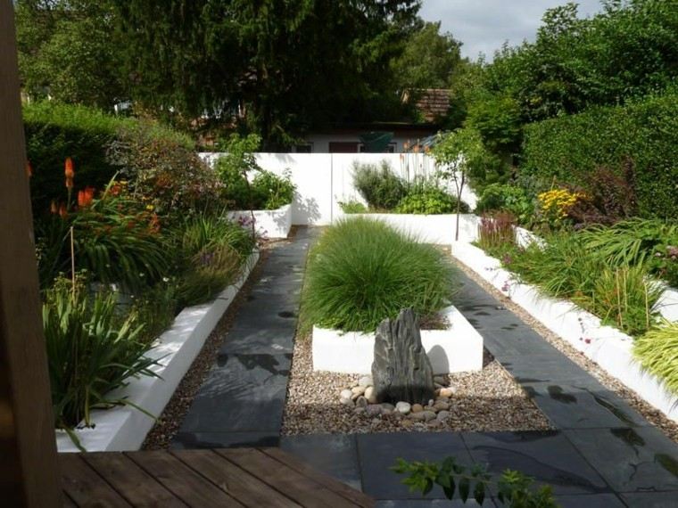 diseño jardines zen pequeños modernos