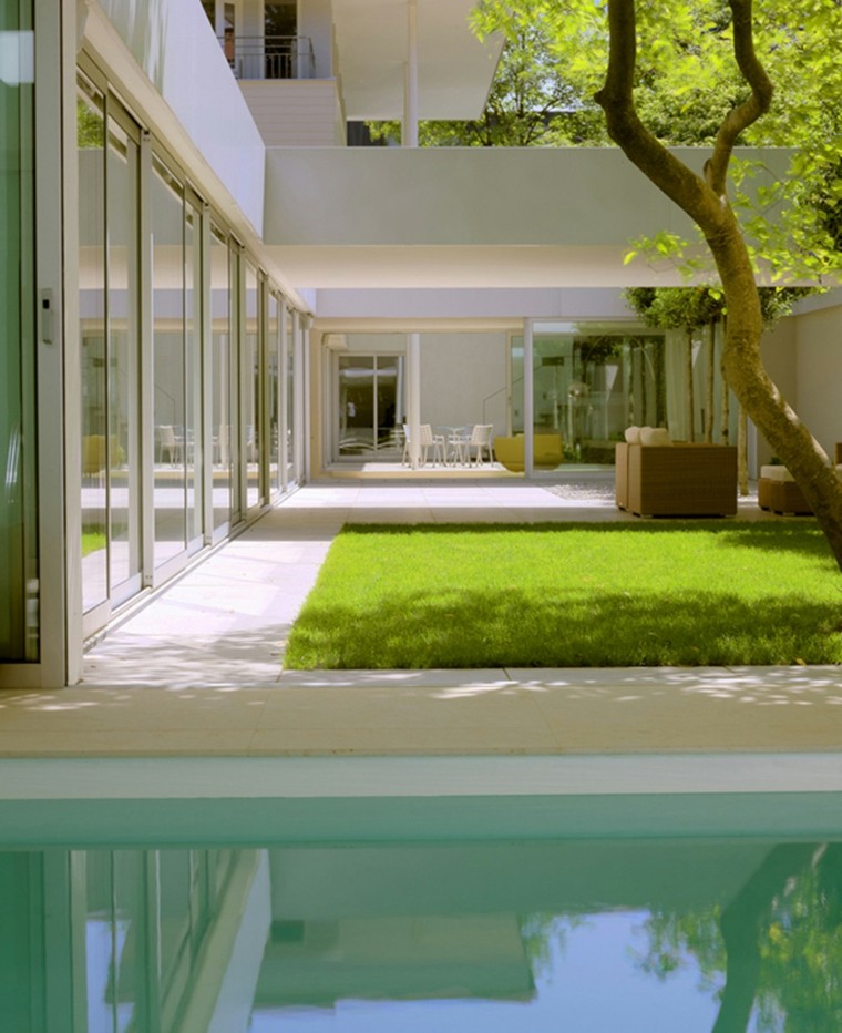 diseño estilo moderno jardin isla