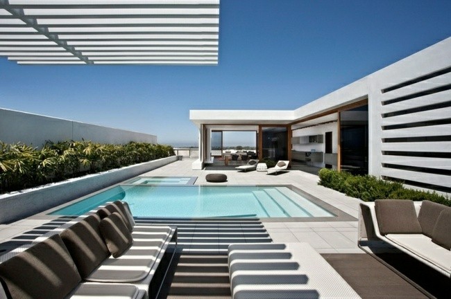 diseño estilo moderno jardin piscina
