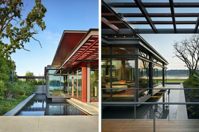 foto doble collage piscinas modernas