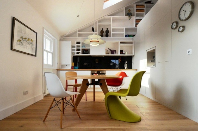 grande cocina sillas colores muebles